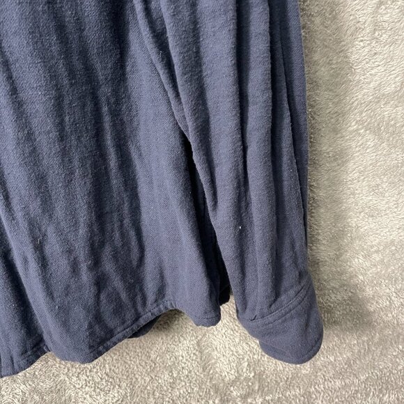 Heybo Outdoors Hunting Fishing Camping Brushed Flannel Crosscut Jacket XL Navy - Picture 2 of 14